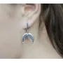 Серьги лунница Maxi Silver 9120