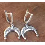 Серьги лунница Maxi Silver 9120