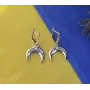 Серьги лунница Maxi Silver 9120