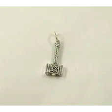Оберег молот тора со звездой руси Maxi Silver 8934