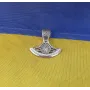 Секира Перуна с черным солнцем Maxi Silver 8918