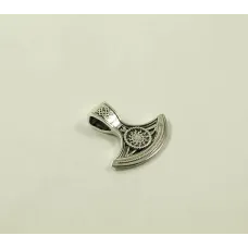 Секира Перуна с черным солнцем Maxi Silver 8918 Секира Перуна с черным солнцем Maxi Silver 8918