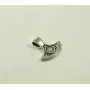 Секира Перуна с черным солнцем Maxi Silver 8918