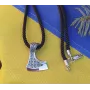 Секира Перуна с оберегами Maxi Silver 8912