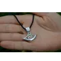 Оберег секира Перуна с Триглавом Maxi Silver 8911