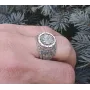 Кольцо оберег Велеса Maxi Silver 8776 SE 18.5