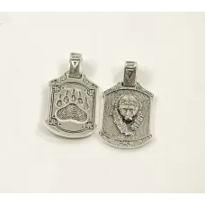 Оберег лапа велеса Maxi Silver 8588