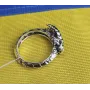 Кольцо уроборос Maxi Silver 8583 SE 15.5