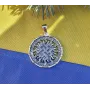 Оберег цветок папоротника Maxi Silver 8564
