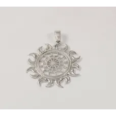 Оберег Черное солнце Maxi Silver 7797