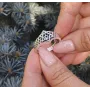 Кольцо звезда Давида Maxi Silver 7274 SE 17