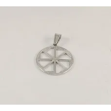 Женский кулон двухсторонний оберег Maxi Silver 2433 КОЛОВРАТ Колядник и Ладинец 2.5 см