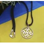 Женский кулон двухсторонний оберег Maxi Silver 2426 Одолень Трава Цветок Папоротника 2.5 см