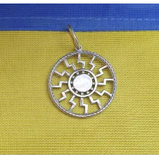 Кулон Оберег Черное солнце Maxi Silver 2420