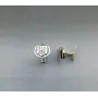 Запонки с гербом Maxi Silver 4252