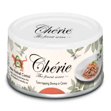 Корм вологий для котів Cherie Hairball Control Tuna & Shrimp з тунцем та креветками контроль грудок шерсті 80 г Корм вологий для котів Cherie Hairball Control Tuna & Shrimp з тунцем та креветками контроль грудок шерсті 80 г