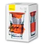 Заварник-стакан с силиконовой защитой и ситечком ZestGlass 415 мл Orange DP83528 Pasabahce