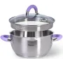 Кастрюля на 4.7л из нержавеющей стали Annette с крышкой-дуршлагом DP86336 Fissman