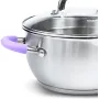 Кастрюля на 4.7л из нержавеющей стали Annette с крышкой-дуршлагом DP86336 Fissman