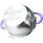 Кастрюля на 4.7л из нержавеющей стали Annette с крышкой-дуршлагом DP86336 Fissman
