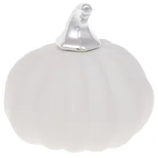 Декоративная фигурка Pumpkin белый мат с серебром DP87197 BonaDi Декоративная фигурка Pumpkin белый мат с серебром DP87197 BonaDi