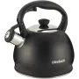 Чайник со свистком 2л черный матовый из нержавеющей стали DP97184 Ofenbach