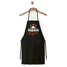 Фартук кухонный с принтом Кавун Король кухни 68 см Черный