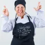 Фартук кухонный с принтом Кавун Лучшая бабушка в мире 68 см Черный