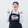Фартук кухонный с принтом Кавун У бабушки вкуснее всего 68 см Черный
