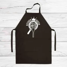 Фартук кухонный с принтом Кавун Kitchen Queen 68 см Черный (ФА000585)