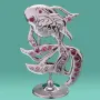 Міні статуетка зі стразами Fish Silver 9х9см AL219048 Crystocraft