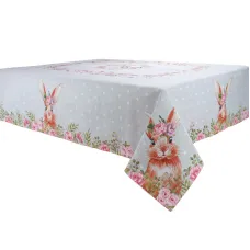 Кухонная скатерть Lefard 140х260 см Cute Bunny in flowers (AL219106 )