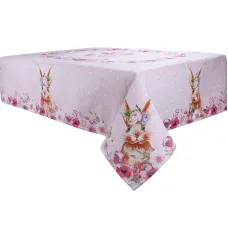 Кухонная скатерть Lefard 140х260 см Pink bunny and flowers (AL219109 )