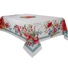 Кухонная скатерть Lefard 100х100 см С сине-красными цветами (AL219141 )