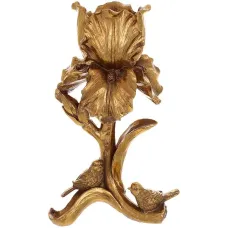 Декоративный подсвечник Iris with Birds 13х16х26см Gold DP219499 BonaDi Декоративный подсвечник Iris with Birds 13х16х26см Gold DP219499 BonaDi