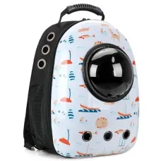 Рюкзак для переноски домашних питомцев CosmoPet CP-8 с иллюминатором Sailboat White (3_03879)