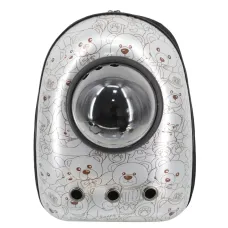 Рюкзак для переноски домашних питомцев CosmoPet CP-7 с иллюминатором Silver Bear (3_03880)