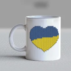 Чашка біла кухоль з принтом Чашка біла кухоль з принтом