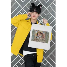 Еко-сумка шоппер з аніме принтом One Piece Ван-Піс Розшукова листівка Monkey Luffy Монки Луффі Кавун Бежевий Еко-сумка шоппер з аніме принтом One Piece Ван-Піс Розшукова листівка Monkey Luffy Монки Луффі Кавун Бежевий