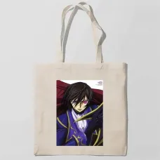Еко-сумка шоппер з принтом Code Geass Hangyaku no Lelouch-Код Гіас Повсталий Лелуш Кавун Бежевий Еко-сумка шоппер з принтом Code Geass Hangyaku no Lelouch-Код Гіас Повсталий Лелуш Кавун Бежевий