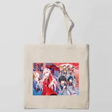 Еко-сумка шоппер з принтом Милий у Франксі Darling in the FranXX 7 Кавун Бежевий Еко-сумка шоппер з принтом Милий у Франксі Darling in the FranXX 7 Кавун Бежевий