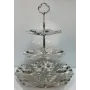 Цукерниця фруктовниця триярусна Empire 33 см Сталевий (EM1332)