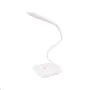 Лампа настольная сенсорный включатель MASTERTOOL 125х100х350 мм COB LED 3 режима USB 3xAA ABS White (94-0815)