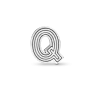 Серебряный шарм No Brand Буква Q
