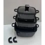 Набор кастрюль с антипригарным покрытием No Brand HK-323 черный (41924-HK-323 ЧЕРНЫЕ_1940)