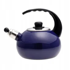 Чайник емальований із свистком Kamille KM-1039C 2.5 л Синій