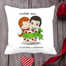 Подушка з принтом Love is Подушка з принтом Love is