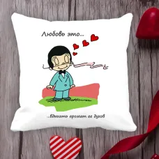 Подушка з принтом Love is Подушка з принтом Love is