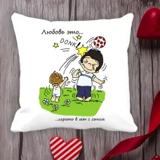 Подушка з принтом Love is Подушка з принтом Love is