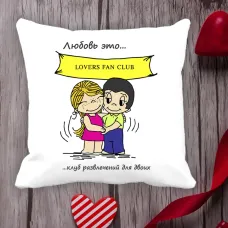 Подушка з принтом Love is Подушка з принтом Love is